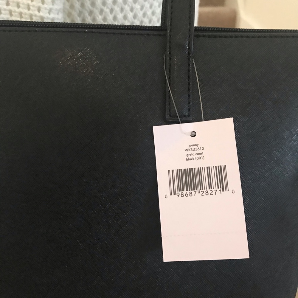 Kate Spade Penny Greta Court Glitter Black Tote - Picture 6 of 8